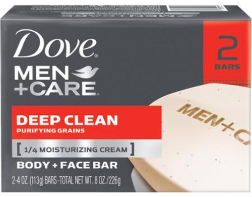 Dove Men+Care Body & Face Bar, Deep Clean 4.25 oz bars, 2 ea (6 Pack) Dove Men+Care Body & Face Bar, Deep Clean 4.25 oz bars, 2 ea (6 Pack)