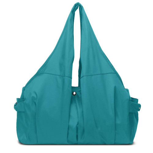 Shoulder Bag for Women, Waterproof Shopping Lightweight Work Purse and Handbag Travel Tote Oxford Nylon Large Capacity Hobo (Lake Blue)