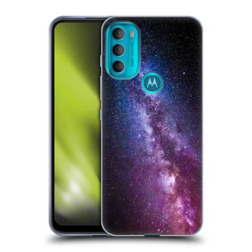 Head Case Designs Officially Licensed Patrik Lovrin Milky Way Bright Colors Night Sky Soft Gel Case Compatible with Motorola Moto G71 5G