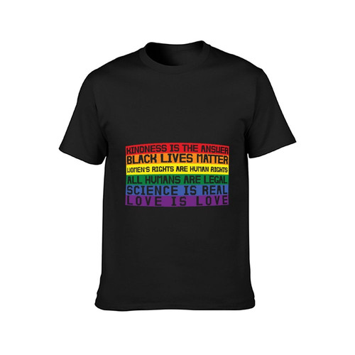Xdwdcdaq Kindness is The Answer Gay Pride Shirt Pride T Shirts Gay Pride Stuff LGBTQ Community Pride Month Bisexual Cotton