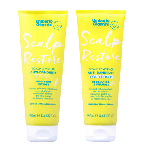 Umberto Giannini Scalp Restore Shampoo & Conditioner Duo, Vegan & Cruelty Free Scalp Reviving Anti-Dandruff Bundle, 2 Pack Umberto Giannini Scalp Restore Shampoo & Conditioner Duo, Vegan & Cruelty Free Scalp Reviving Anti-Dandruff Bundle, 2 Pack