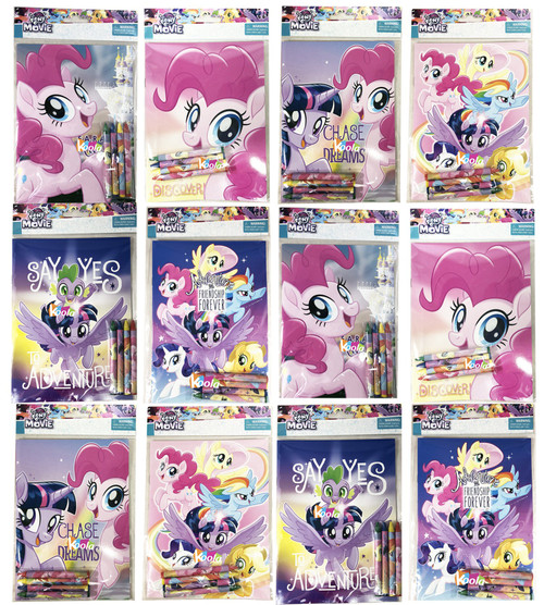 12pcs My Little Pony Coloring Book with Crayon Party Favors Activity Book