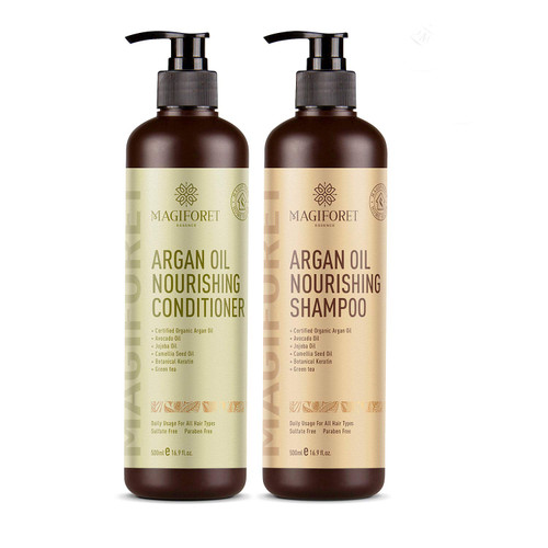 Argan Oil Shampoo and Conditioner Set (2 x 16.9 Oz) - MagiForet Organic Shampoo & Conditioner Sulfate Free - Volumizing & Moisturizing, Gentle on Curly & Color Treated Hair,For Men & Women (cd set) Argan Oil Shampoo and Conditioner Set (2 x 16.9 Oz) - MagiForet Organic Shampoo & Conditioner Sulfate Free - Volumizing & Moisturizing, Gentle on Curly & Color Treated Hair,For Men & Women (cd set)