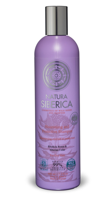 NATURAL & ORGANIC Hair Shampoo "Protection & Nourishing" for Dry Hair with Rhodiola Rosea, Cedar Jelly, Organic Herb Extracts 400 ml (Natura Siberica) NATURAL & ORGANIC Hair Shampoo "Protection & Nourishing" for Dry Hair with Rhodiola Rosea, Cedar Jelly, Organic Herb Extracts 400 ml (Natura Siberica)
