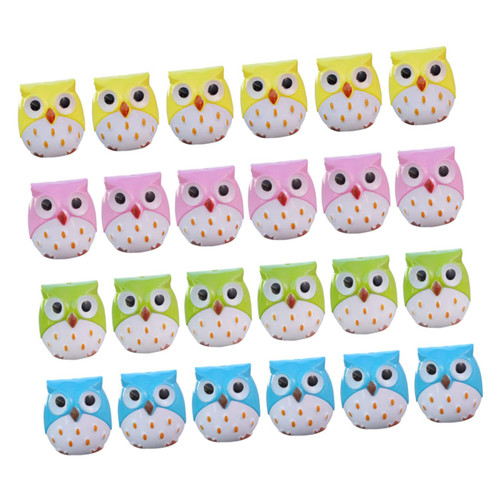STOBOK 24pcs Cute Pencil Sharpener Animal Shape Sharpener Crank Pencil Sharpener Hand Held Sharpener Blue Pencil Sharpeners Double Hole Sharpeners Desktop Student Pencil Curler