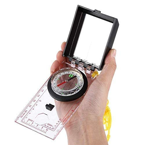 Zifron Wood Store Map Ruler Mirror Scale Navigation Compass Scouts Survival Outdoor Camping Kits