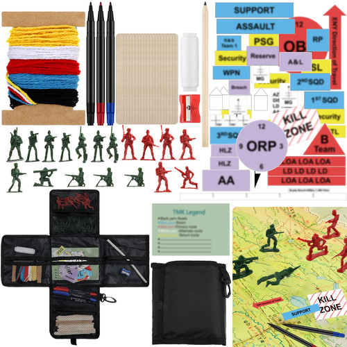 Eaasty Terrain Model Kit Army Platoon Land Navigation Kit Military Terrain Model Briefing Kit for Ranger School Squad Platoon Squad Leader Platoon SGT, Platoon Leader, or OCS SUT ROTC
