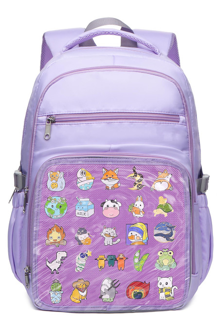 BLUEFAIRY Ita Bag Backpack Cute School Bag with insert Pin Display Backpack for School Anime Cosplay Gift (PURPLE)