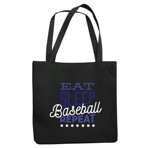 Gift Idea for Sports Fans Eat Sleep Repeat Lettering Ball Gift Navy Black Multicolor Canvas Tote Bag Gift Idea for Sports Fans Eat Sleep Repeat Lettering Ball Gift Navy Black Multicolor Canvas Tote Bag