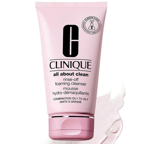 Clinique Rinse-Off Foaming Cleanser All About clean, Full Size, for Unisex