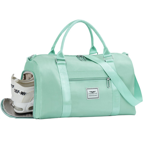 FIORETTO Gym Tote Bag Duffle Bag with Separated Shoes Compartment & Wet Pocket, Travel Bag Weekend Overnight Bags, Water-Resistant Carry On Bag Hospital Holdalls for Women FIORETTO Gym Tote Bag Duffle Bag with Separated Shoes Compartment & Wet Pocket, Travel Bag Weekend Overnight Bags, Water-Resistant Carry On Bag Hospital Holdalls for Women