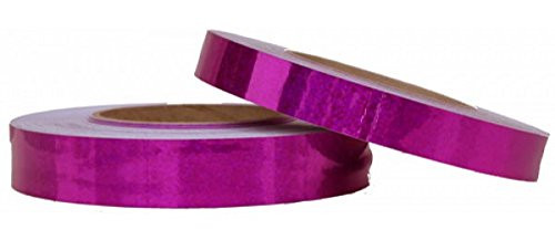 Holographic Sequin Tape - Raspberry (3/4-inch x 150 ft) by Hoopologie