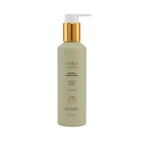 Nuele Clean Essentials Restore Conditioner | Moisturize, Detangle, Nourish | For All Hair Types | 100% Plant-Based & Natural Ingredients | 5 Fl Oz