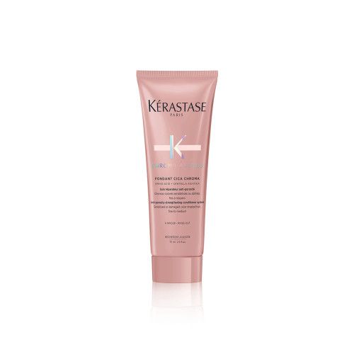 KERASTASE Chroma Absolu Cica Chroma Strengthening Conditioner | For Sensitized or Damaged Color-Treated Hair | Fine To Medium, Anti-Porosity, with Lactic Acid | 2.5 Fl Oz
