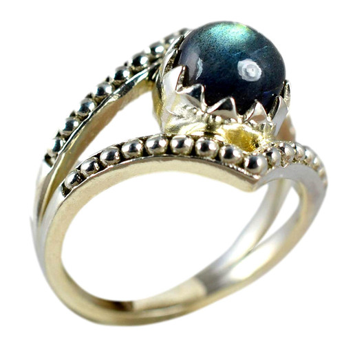 Navya Craft Labradorite Round 925 Solid Sterling Silver Handmade Women Statement Ring Sizes 4 to 13 Christmas Anniversary Birthday Valentine Day Gift wife her mother sister best friend Navya Craft Labradorite Round 925 Solid Sterling Silver Handmade Women Statement Ring Sizes 4 to 13 Christmas Anniversary Birthday Valentine Day Gift wife her mother sister best friend