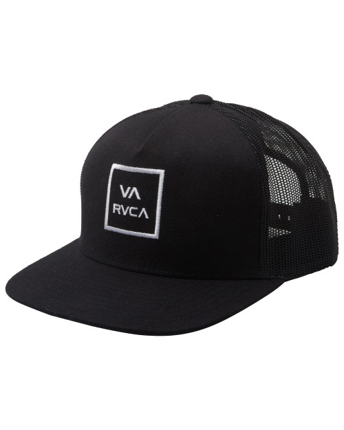 RVCA Adjustable Snapback Hat, Boys Trucker/Black, One Size