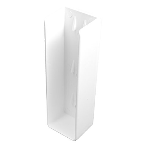 Durable White PVC Vinyl U-Mount Rail Bracket For A True 1.5 Inch X 5.5 Inch Rail | Single Pack | AWBR-UMOUNT-1.5X5.5