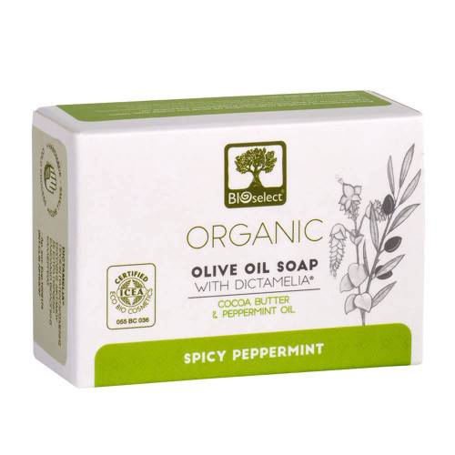 BIOselect Organic Olive Oil Soap - Spicy Peppermint (80 GR)