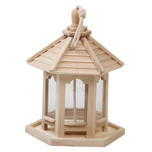 GANAZONO Bird Feeder Catcher Tray Wooden Feeder No Parrot Foraging Feeder Parakeet Bird Cage Parrot Feeder for Cage Bird Food Stand Bird Cages for Parrots to Feed Accessories Bamboo