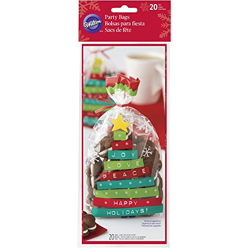 Wilton Happy Holidays Treat Bags, 20-Count