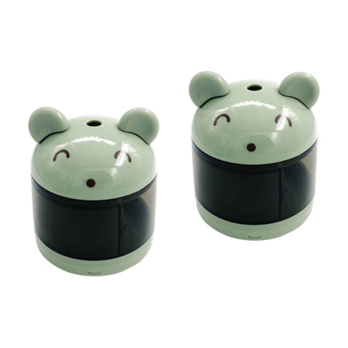 Operitacx 2pcs Sharpener Electric Battery Cartoon Office Sharpener Stationery Pencil Sharpener Student use Cute Pencil Sharpener Child Battery Operated Pencil Sharpener