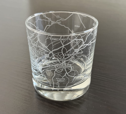 Rocks Whiskey Old Fashioned 11oz Glass Urban City Map Knoxville Tennessee Rocks Whiskey Old Fashioned 11oz Glass Urban City Map Knoxville Tennessee