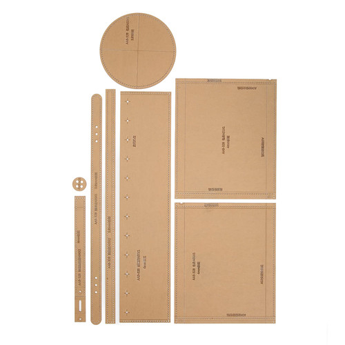 Leather Pattern, Acrylic Leather Pattern Leather Templates,Cylinder Bag Acrylic Template Acrylic Making Stencil Leather Bag Template Kit for DIY Leather Craft