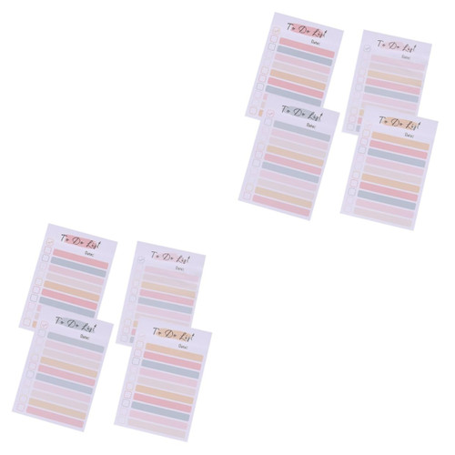 Lurrose 2pcs 4 Rainbow Notes Colored Sticky Notes Stickers for Scrapbook The Office Stickers Checklist Sticky Notes Daily Plan Sticky Notes Self-Adhesive Note Pads School Note Pads
