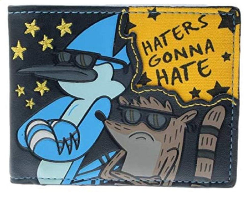 Regular Cartoon Show Haters Gonna Hate Themed Bifold Wallet