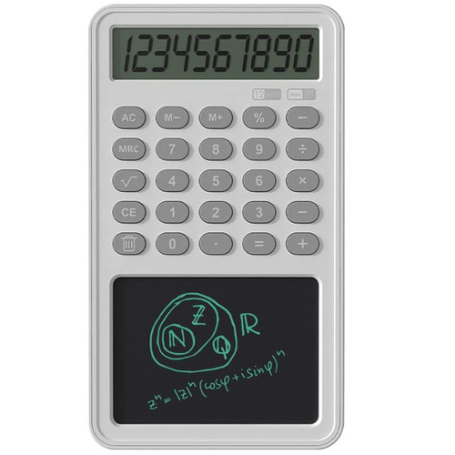 HFSKJWI Scientific Calculator, 12-Digit Digital Desktop Calculator with All-in-one Erasable Writing Board, Pocket Calculators for Students, Office Tax Calculate, Business,White HFSKJWI Scientific Calculator, 12-Digit Digital Desktop Calculator with All-in-one Erasable Writing Board, Pocket Calculators for Students, Office Tax Calculate, Business,White