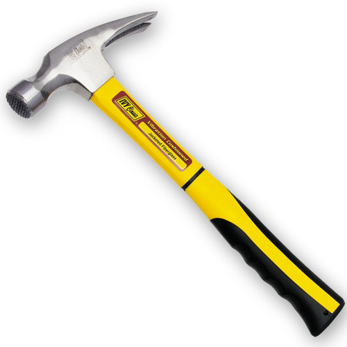 IVY Classic 15254 22 oz. Ripping Claw Jacketed Fiberglass Hammer with Milled Face, Vibration Cushioned