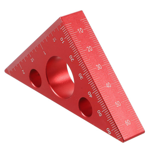 Angoily 2pcs Carpenter Triangular Ruler T Tool Woodworking Metric Ruler Woodwork Measuring Ruler Carpenter Angle Ruler Carpenters Height Gauge Right Angle Ruler Triangle 3D Square Foot