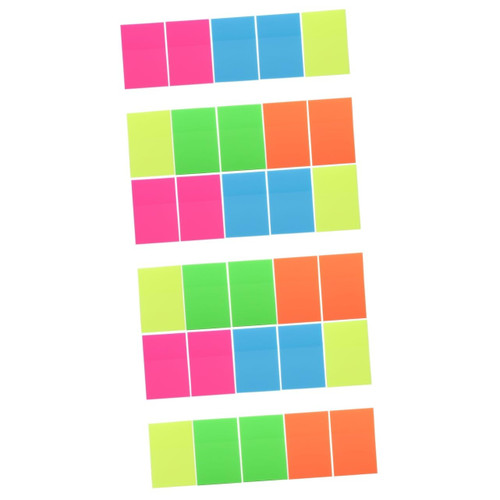 STOBOK 30 Pcs The Office Stickers Office Notepad Color Stickers Sticky Memo Pads Office Memo Sheets White Labels Stickers Reusable Memo Note Writing Memo Pads Clear Memo Notes