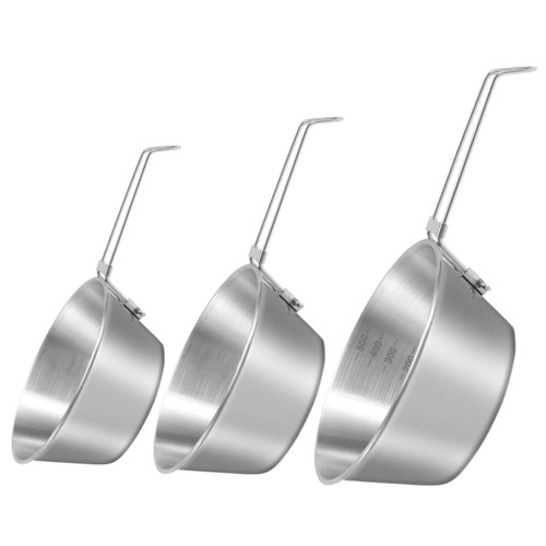 BRIGHTFUFU 3pcs Mess Kit Camping Mess Kit for 4 Mess Kit for Camping 4 People Camping Mess Kit for 2 Mess Kit for Camping 1 Person Camping Dishes for 2 Stainless Steel Handle
