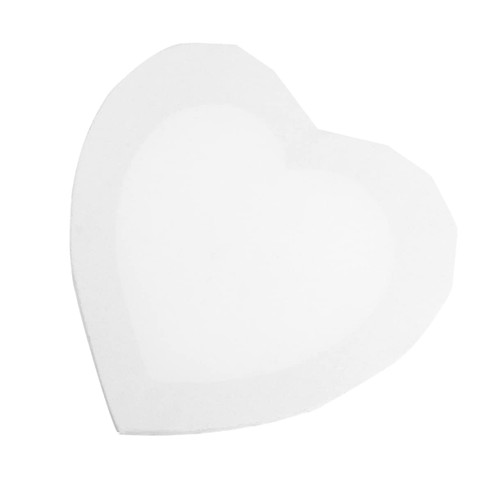 VILLFUL 2pcs Blank Paint Canvas Boards Painting Cotton Canvas Artist Canvas Wall Panels Loving Heart Painting Board Canvas Panels Painting Canvas Panel to Paint White Heart-Shaped