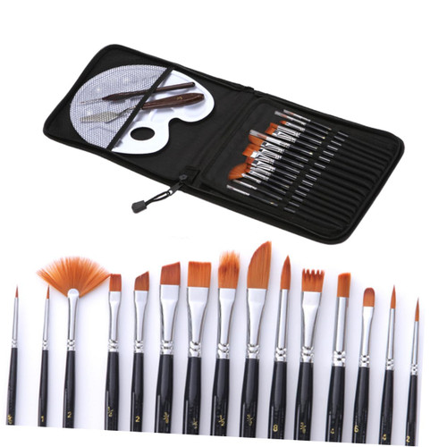 SEWACC Set Gouache Paint Brushes Drawing Tool Watercolor Drawing Brushes Bamboo Watercolor Brush Painting