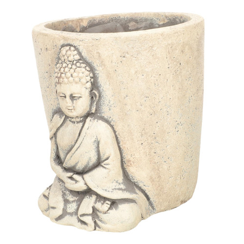 MARMERDO Buddha Flower Pot Buddhas Head Flowerpot Buddha Statues Outdoor Home Plants Container Buddha Planter Pots Planters Ceramic Plant Pots Plants Pot for Home Cement Desktop Buddha Head