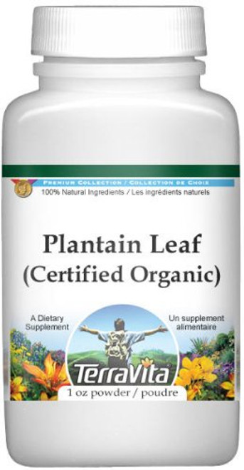 Plantain Leaf (Certified Organic) Powder (1 oz, ZIN: 518662) - 2 Pack