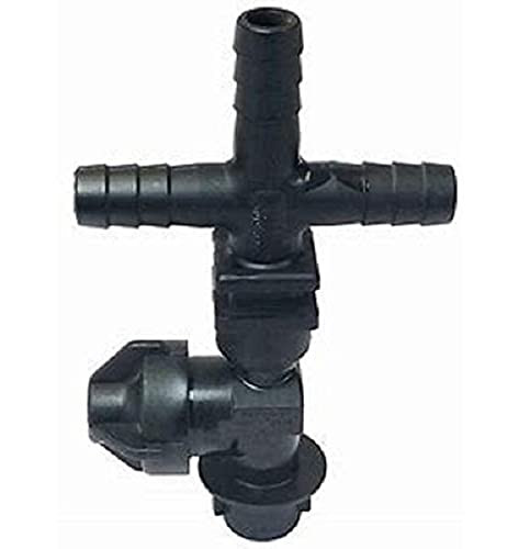 Diaphragm Check Valve Quick Nozzle Body Elbow Triple Hose Barb for 1/2" ID Hose Farmer Bob's Parts 19351-213-540-NYB