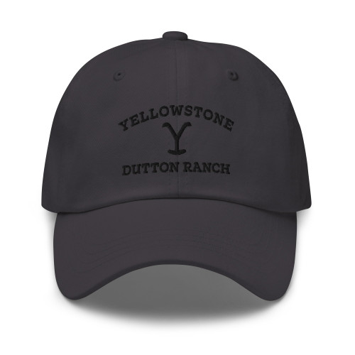 Yellowstone Dutton Ranch Logo Classic Dad Hat - Officially Licensed - Charcoal