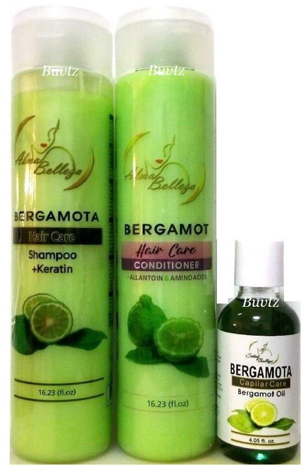 BERGAMOTA & Keratin Shampoo Conditioner & Oil Bergamot Stop Hair Loss Helps Grow BERGAMOTA & Keratin Shampoo Conditioner & Oil Bergamot Stop Hair Loss Helps Grow