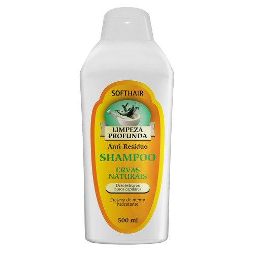 SoftHair - Linha Limpeza Profunda - Shampoo Anti Residuo Ervas Naturais 500 Ml - (Deep Cleaning Collection - Natural Herbs Anti Residue Shampoo 16.90 Fl Oz) SoftHair - Linha Limpeza Profunda - Shampoo Anti Residuo Ervas Naturais 500 Ml - (Deep Cleaning Collection - Natural Herbs Anti Residue Shampoo 16.90 Fl Oz)