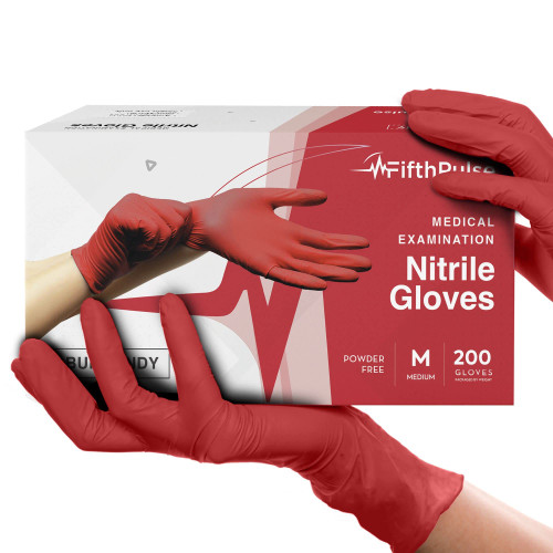Light Burgundy Nitrile Disposable Gloves - 200 Count - 3 Mil Nitrile Gloves Medium - Powder and Latex Free Rubber Gloves - Surgical Medical Exam Gloves - Food Safe Cooking Gloves Light Burgundy Nitrile Disposable Gloves - 200 Count - 3 Mil Nitrile Gloves Medium - Powder and Latex Free Rubber Gloves - Surgical Medical Exam Gloves - Food Safe Cooking Gloves