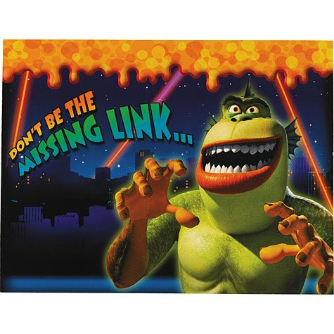Monsters vs Aliens Invitations, 8ct