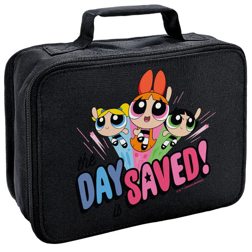 LOGOVISION Powerpuff Girls Day Saved Insulated Soft Sided Lunch Box - Reusable Lunch Bag For School Office Work, BPA Free