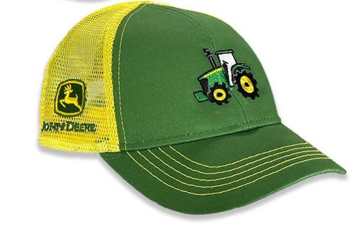 John Deere Embroidered Green Tractor Toddler Mesh Back Hat, Jd Green