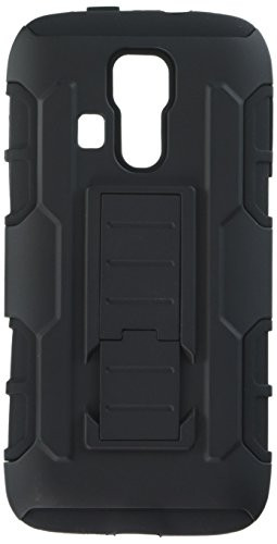 Asmyna Car Armor Stand Protector Cover (Rubberized) for KYOCERA C6730 Hydro Icon - Retail Packaging - Black