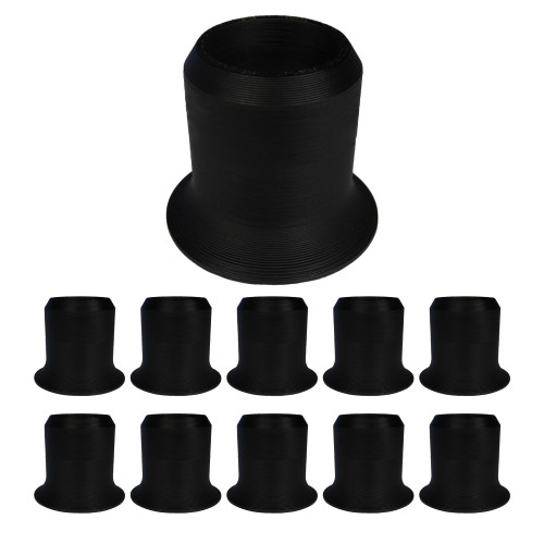 Pineapple [10 Pack] 10X Jewelers Loupe Magnifier, Jewelry Eye Loop Magnifying Glass Monocle for Watch Repair, Diamonds, Coins, Plants, Gems, Stamps, Watches (Black)