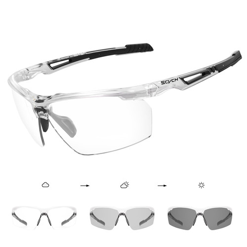 SCVCN Photochromic Sport Sunglasses Cycling Clear Glasses Men Women UV400 Protection MTB BMX Fishing Running Riding Golf Driving Bike Softball Baseball 07 SCVCN Photochromic Sport Sunglasses Cycling Clear Glasses Men Women UV400 Protection MTB BMX Fishing Running Riding Golf Driving Bike Softball Baseball 07