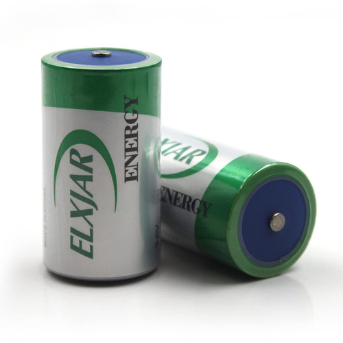 YUTSUJO (2-Pack) 3.6V 8500mAh C-Size Lithium Thionyl Chloride Battery Replacement for Xeno XL-145F, ER26500 with Button Top